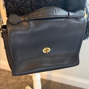 Coach Black Leather Crossbody Bag